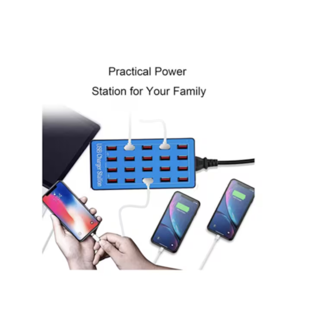 Kit de Statie de incarcare fast 100W cu 20 porturi USB