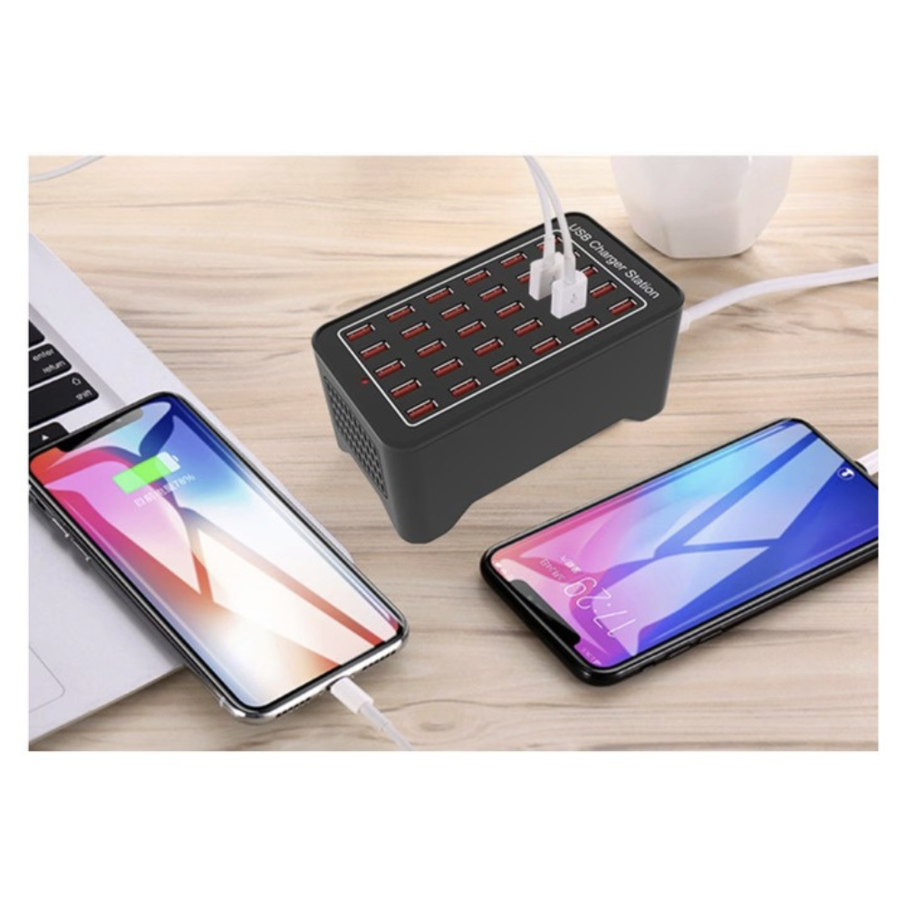Kit Statie de incarcare 150W Smart cu 30 porturi USB