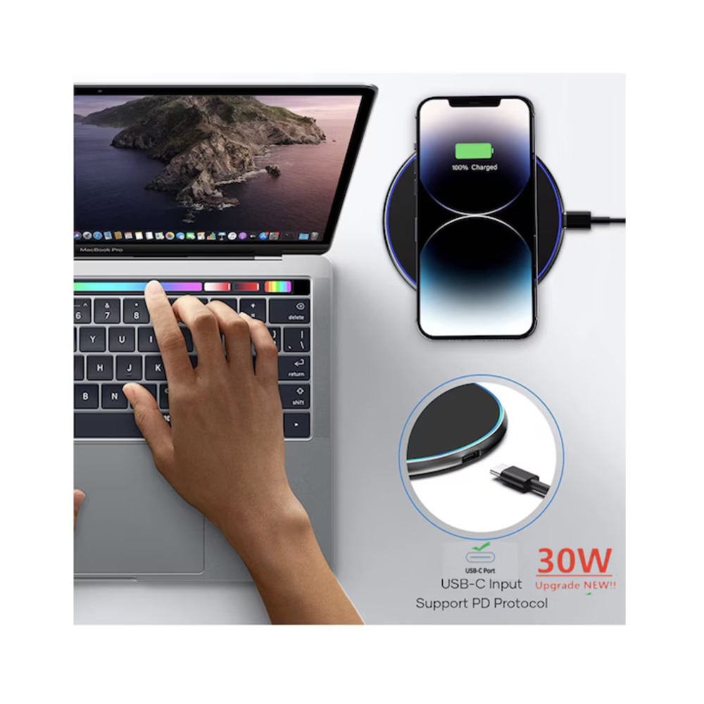 Set Incarcator Wireless super Fast Charging 30W
