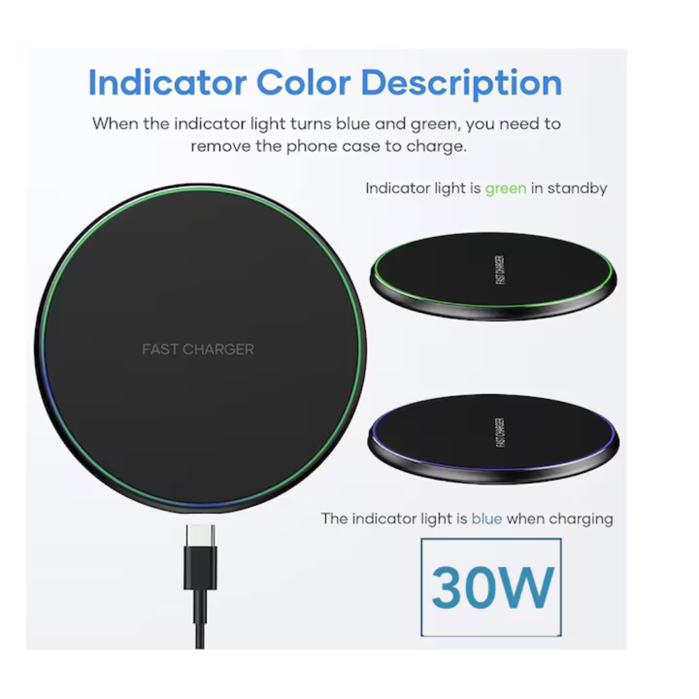 Set Incarcator Wireless super Fast Charging 30W